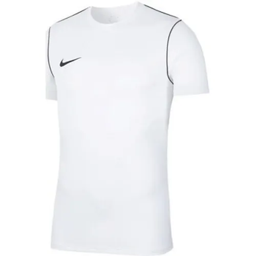 Nike  JR Park 20  boys's Children's T shirt in White