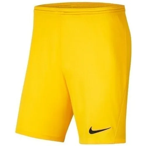 Nike  JR Park Iii Knit  boys's Children's Cropped trousers in Yellow