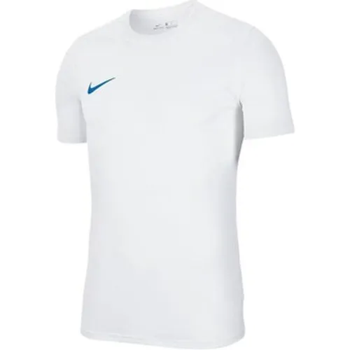 Nike  JR Park Vii  boys's Children's T shirt in White