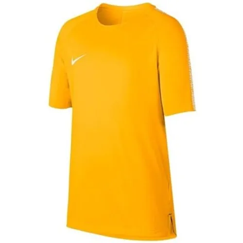 Nike  JR Squad Breathe Top  boys's Children's T shirt in Orange