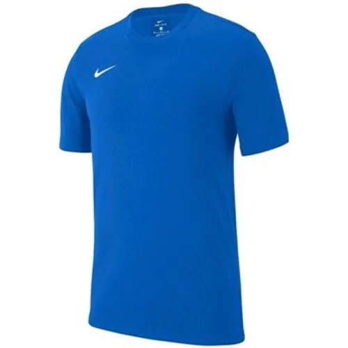 Nike  JR Team Club 19  boys's Children's T shirt in Blue