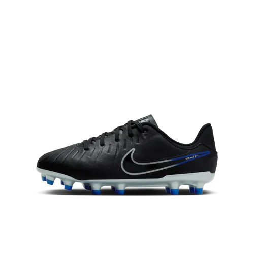 Nike Jr. Tiempo Legend 10 Academy Younger/Older Kids' Multi-Ground Low-Top Football Boot - Black - Leather