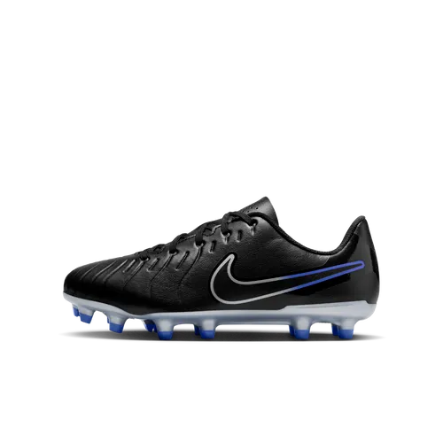 Nike Jr. Tiempo Legend 10 Club Younger/Older Kids' Multi-Ground Low-Top Football Boot - Black - Leather
