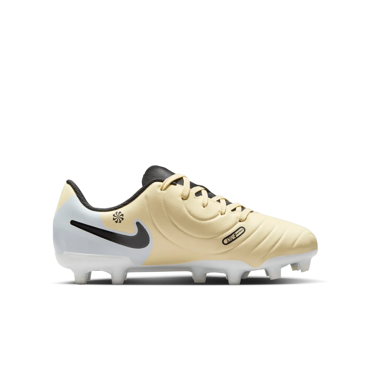 Nike Jr. Tiempo Legend 10 Club Younger/Older Kids' Multi-Ground Low-Top Football Boot - Yellow - Leather