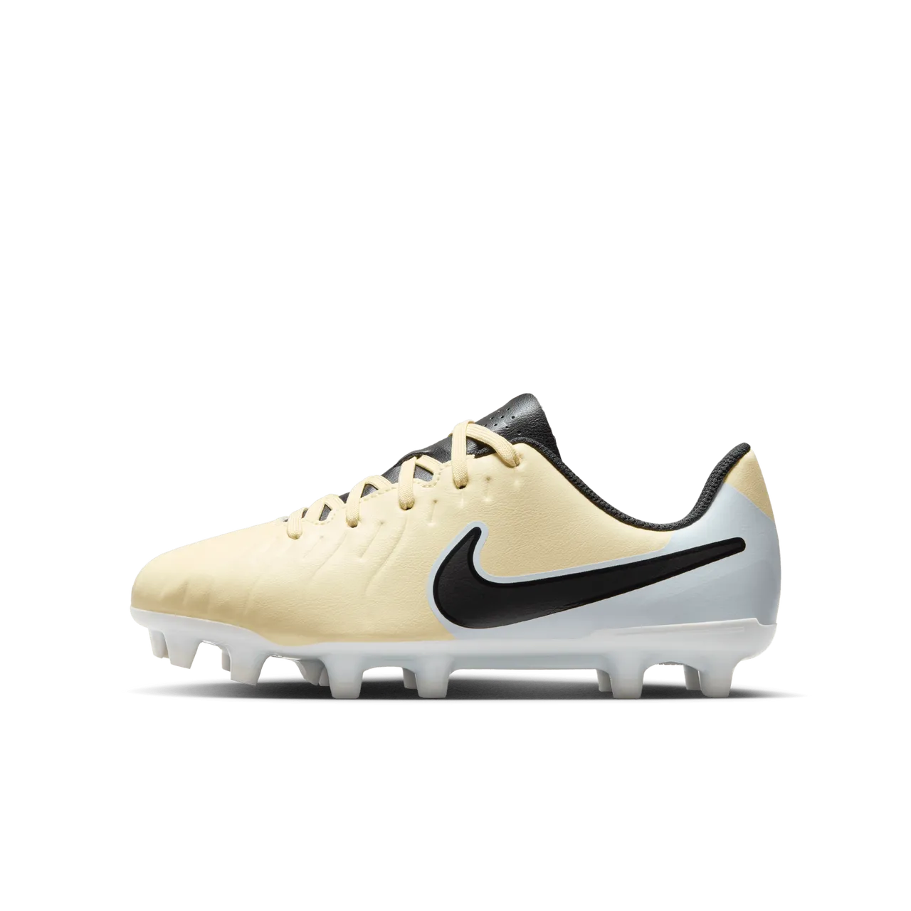 Nike Jr. Tiempo Legend 10 Club Younger/Older Kids' Multi-Ground Low-Top Football Boot - Yellow - Leather