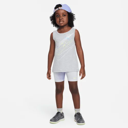 Nike "Just DIY It" Bike Shorts Set Toddler 2-piece set - Grey