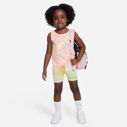 Nike "Just DIY It" Bike Shorts Set Toddler 2-piece set - White - Polyester