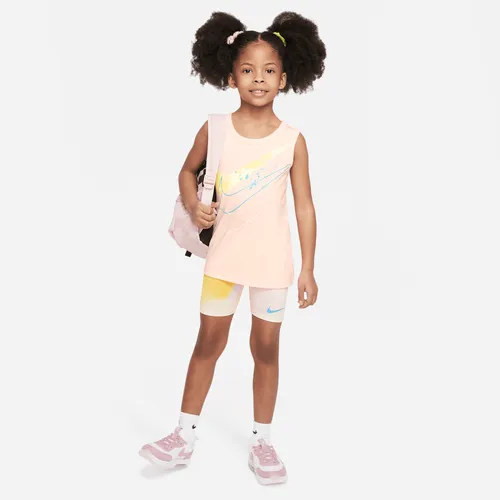 Nike "Just DIY It" Bike Shorts Set Younger Kids' 2-piece Set - White