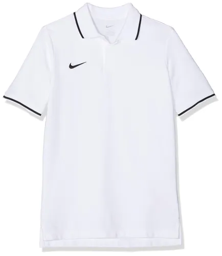 Nike Kids Y Polo Tm Club19 Ss Polo Shirt - White/(Black)