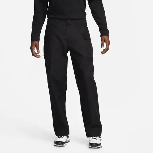 Nike Life Men's Cargo Trousers - Black - Cotton