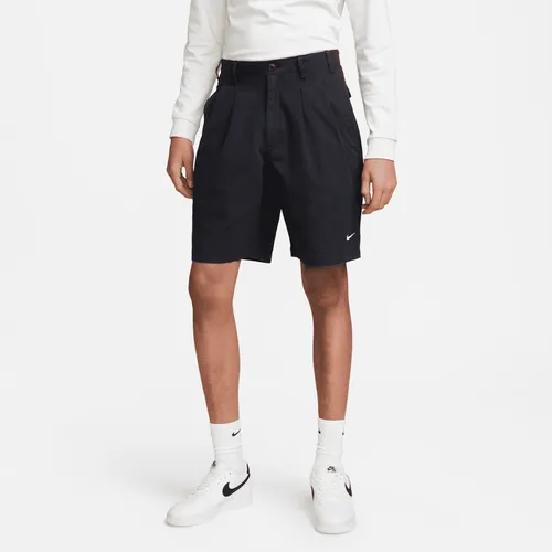 Nike Life Men's Pleated Chino Shorts - Black - Cotton