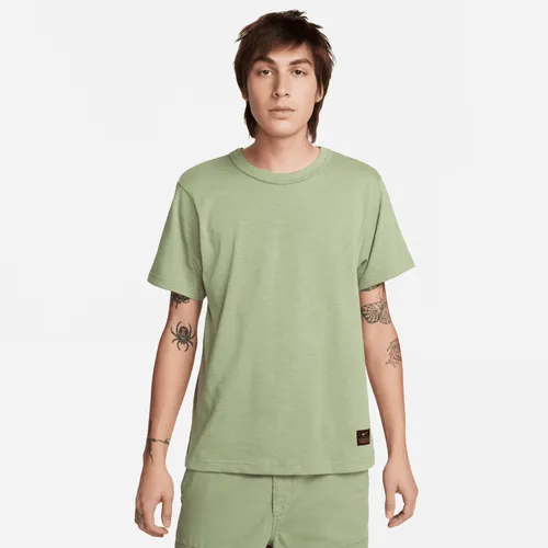 Nike Life Men's Short-Sleeve Knit Top - Green - Cotton