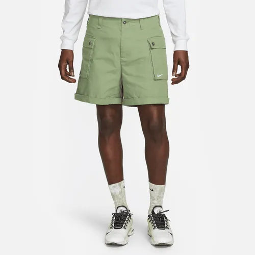 Nike Life Men's Woven P44 Cargo Shorts - Green - Cotton