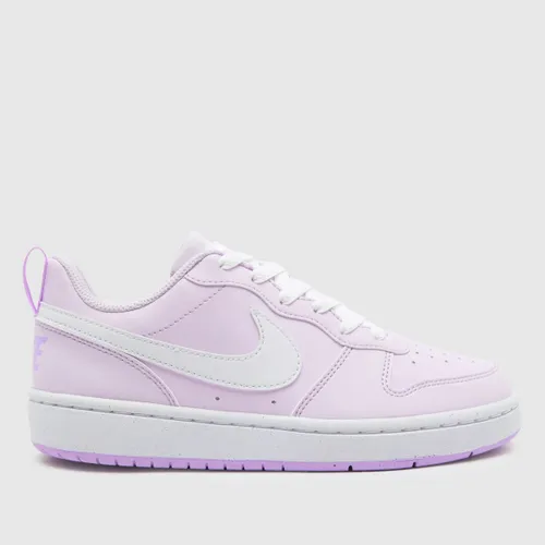 Nike Lilac Court Borough low Recraft Girls Youth Trainers