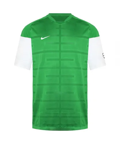 Nike Logo Mens Green/White Football Top