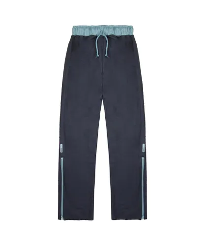 Nike Logo Track Pants Navy Mens Training Activewear Bottoms 163586 451 - Blue Cotton