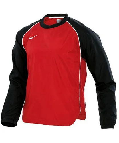 Nike Long Sleeve Black/Red Small Graphic Print Mens Football Top 264653 648