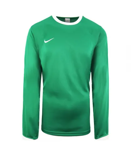 Nike Long Sleeve Crew Neck Green White Mens Football Top 119818 302