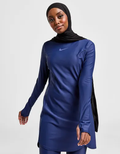 Nike Long Sleeve Swim Tunic - Navy - Womens