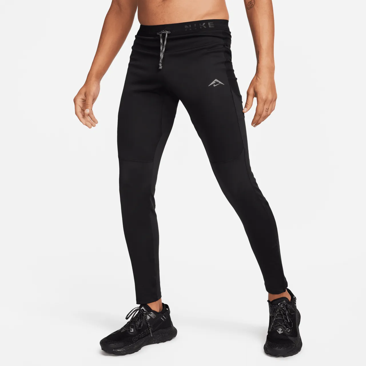 Nike Lunar Ray Men's Winterized Running Tights - Black - Polyester