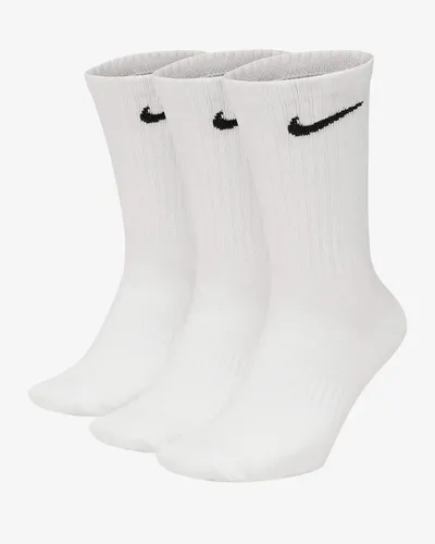Nike Men Cush Crew Socks (pair Of 3) - White/Black