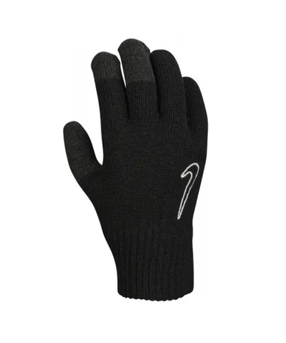 Nike Mens 2.0 Knitted Grip Gloves (Black/White)