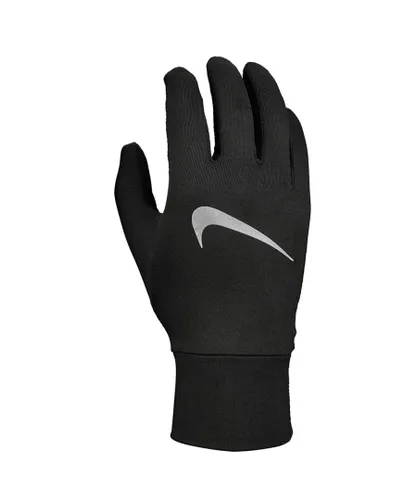 Nike Mens Accelerate Running Gloves (Black/Silver) - Size X-Large