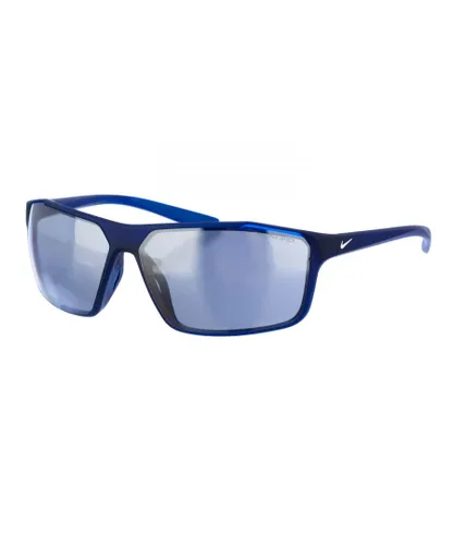 Nike Mens Acetate sunglasses with rectangular shape CW4674 men - Blue - One