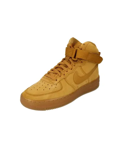 Nike Mens Air Force 1 High Le GS Trainers Brown