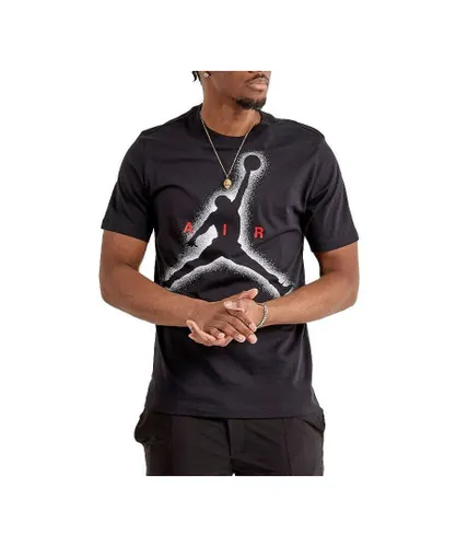Nike Mens Air Jordan Graphics T Shirt In Black Cotton