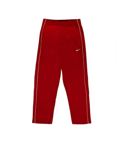 Nike Mens Basketball Joggers Red Dri Fit Sports Track Pants 382860 648 Textile