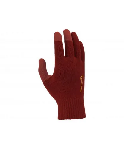 Nike Mens Cinnabar Knitted Swoosh Gloves (Red)