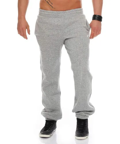 Nike Mens Club Swoosh Cuff Joggers in Grey Fleece
