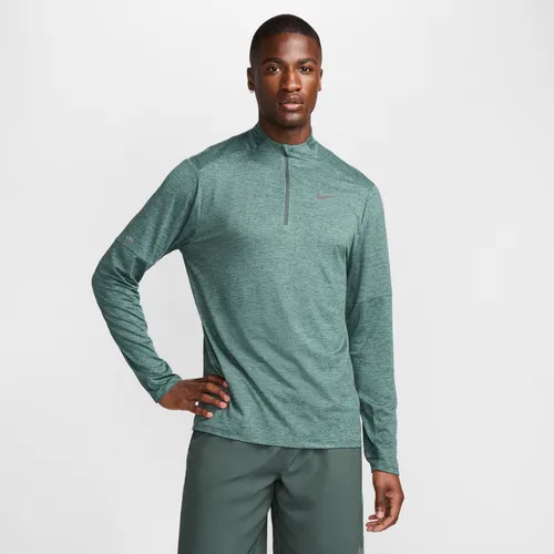 Nike Men's Dri-FIT 1/2-zip Running Top - Green - Polyester