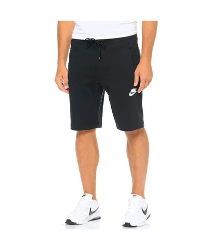 Nike Mens Fleece Sweat Shorts Black Cotton