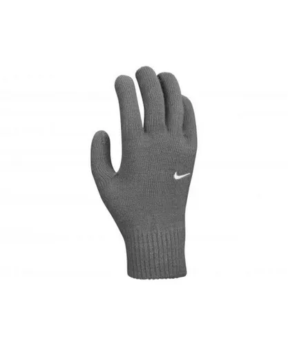 Nike Mens Knitted Swoosh Gloves (Grey)