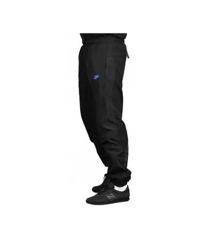 Nike Mens Light Weight Woven Track Pants Black/Blue