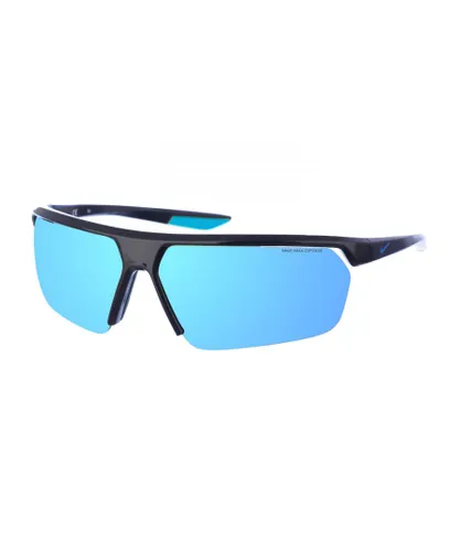 Nike Mens oval-shaped acetate sunglasses CW4668 - Blue - One