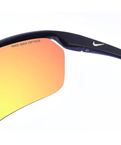 Nike Mens oval-shaped acetate sunglasses CW4668 - Grey - One