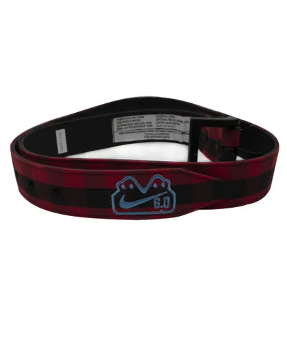Nike Mens Retro Skateboarding 6.0 Red Belt - Black/Red Textile - One