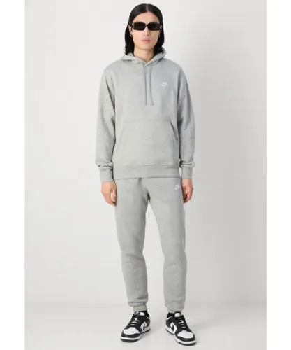 Nike Mens Sportswear Club Fleece Hooded Tracksuit in Grey