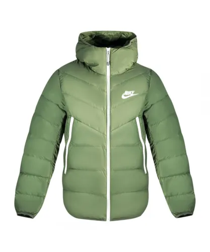 Nike Mens Sportswear Down Fill Windrunner Green Jacket