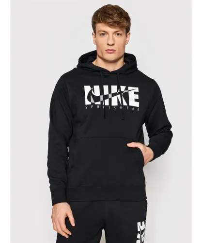 Nike Mens Sportswear Fleece Hoodie in Black