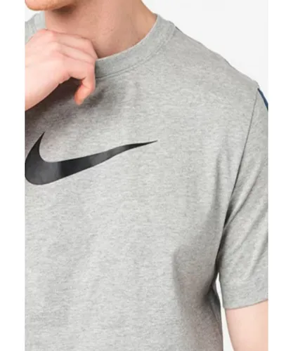 Nike Mens Sportswear Repeat T Shirt Club in Grey Cotton