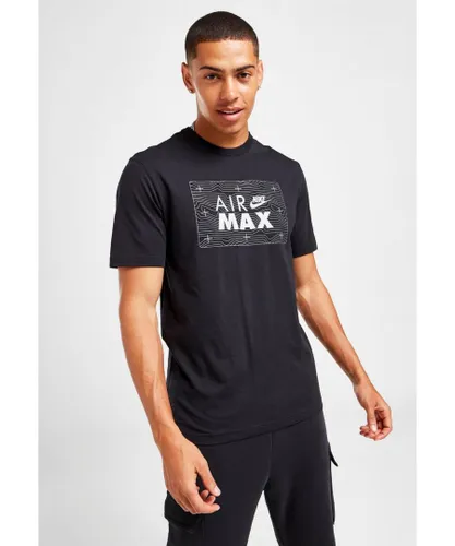 Nike Mens Sportswear Retro Air Max T-Shirt in Black Cotton