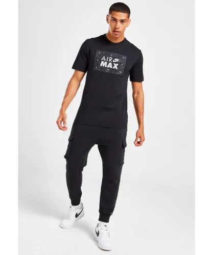 Nike Mens Sportswear Retro Air Max T-Shirt in Black Cotton