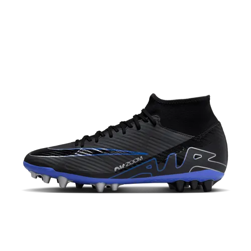 Nike Mercurial Superfly 9 Academy Artificial-Grass High-Top Football Boot - Black