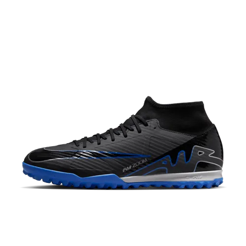 Nike Mercurial Superfly 9 Academy Turf High-Top Football Shoes - Black
