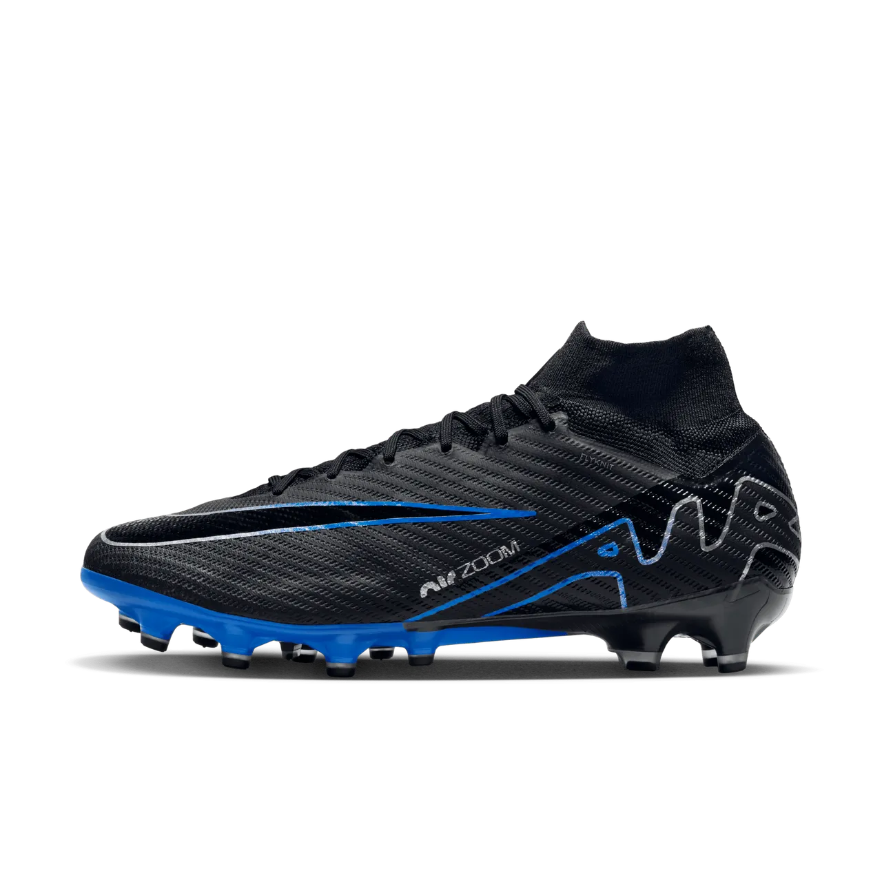 Nike Mercurial Superfly 9 Elite Artificial-Grass High-Top Football Boot - Black