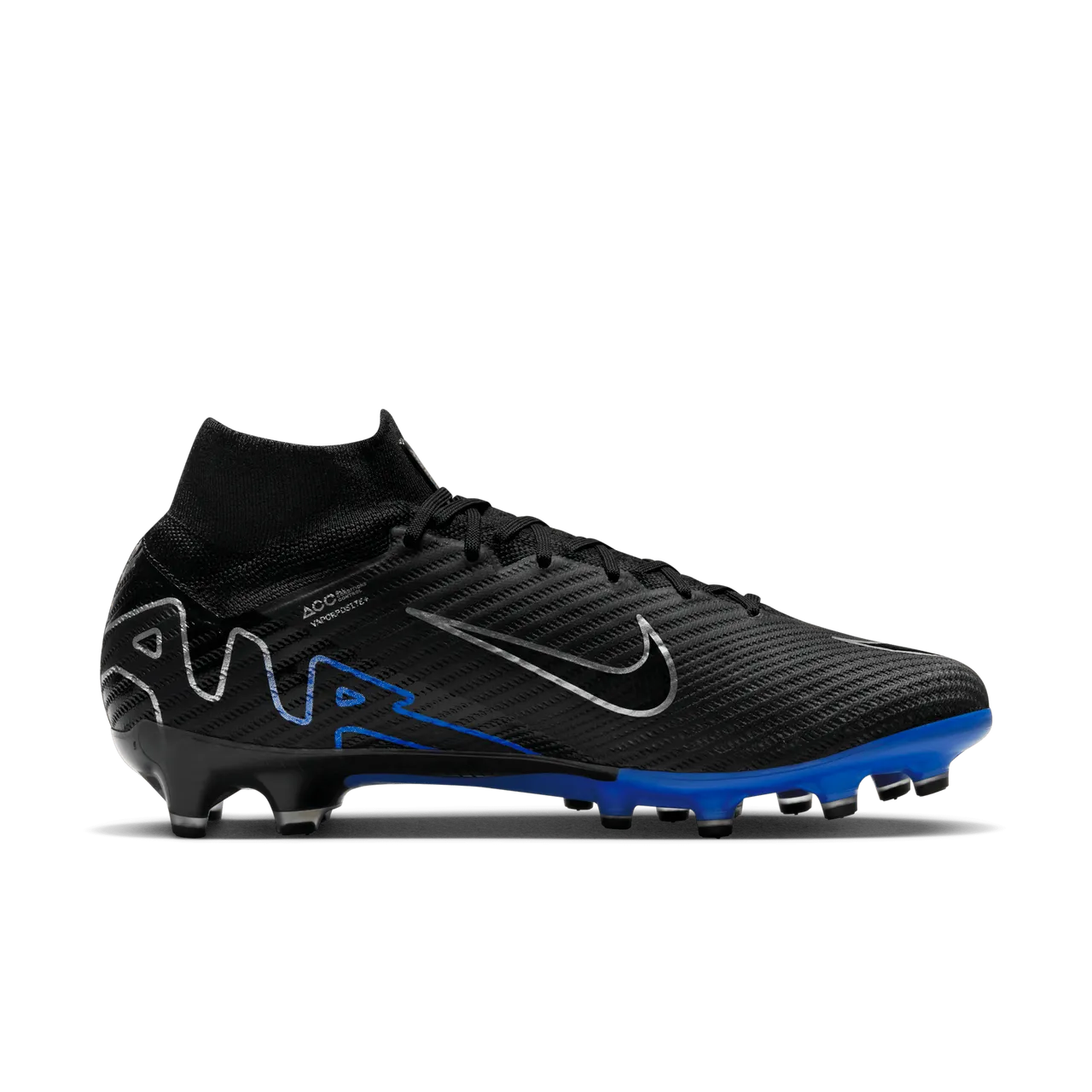 Nike Mercurial Superfly 9 Elite Artificial-Grass High-Top Football Boot - Black